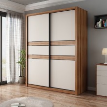 A家衣柜储物1.6米1.8米衣橱木质卧室整体大衣柜卧室家具推拉门
