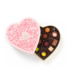 GODIVA歌帝梵心心相印巧克力礼盒12颗比利时进口零食礼物送女