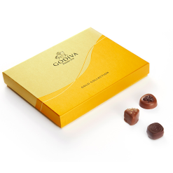 GODIVA歌帝梵金装巧克力礼盒15颗装比利时进口休闲零食节日送